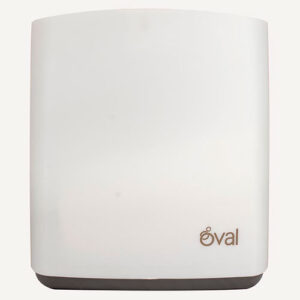 Toallero oval blanco